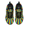 Trippy Psychedelic Rainbow Print Black Sneaker-grizzshop