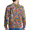 Trippy Rainbow Psychedelic Print Men's Sweatshirt-grizzshop