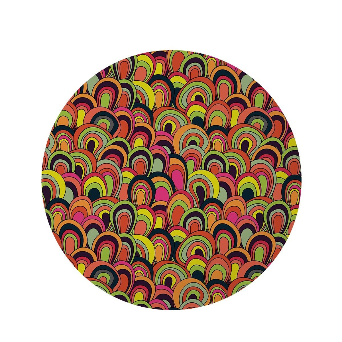 Trippy Round Rug-grizzshop