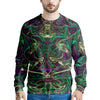 Trippy Smoke Psychedelic Print Men's Sweatshirt-grizzshop
