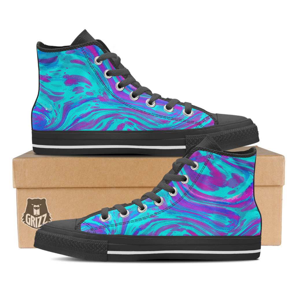 Holographic high top outlet shoes