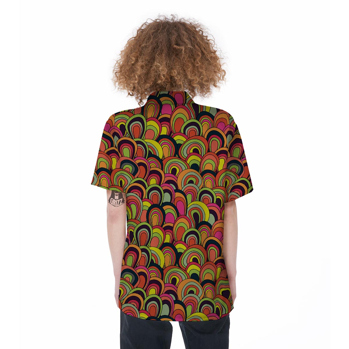 Trippy Women's Short Sleeve Shirts-grizzshop