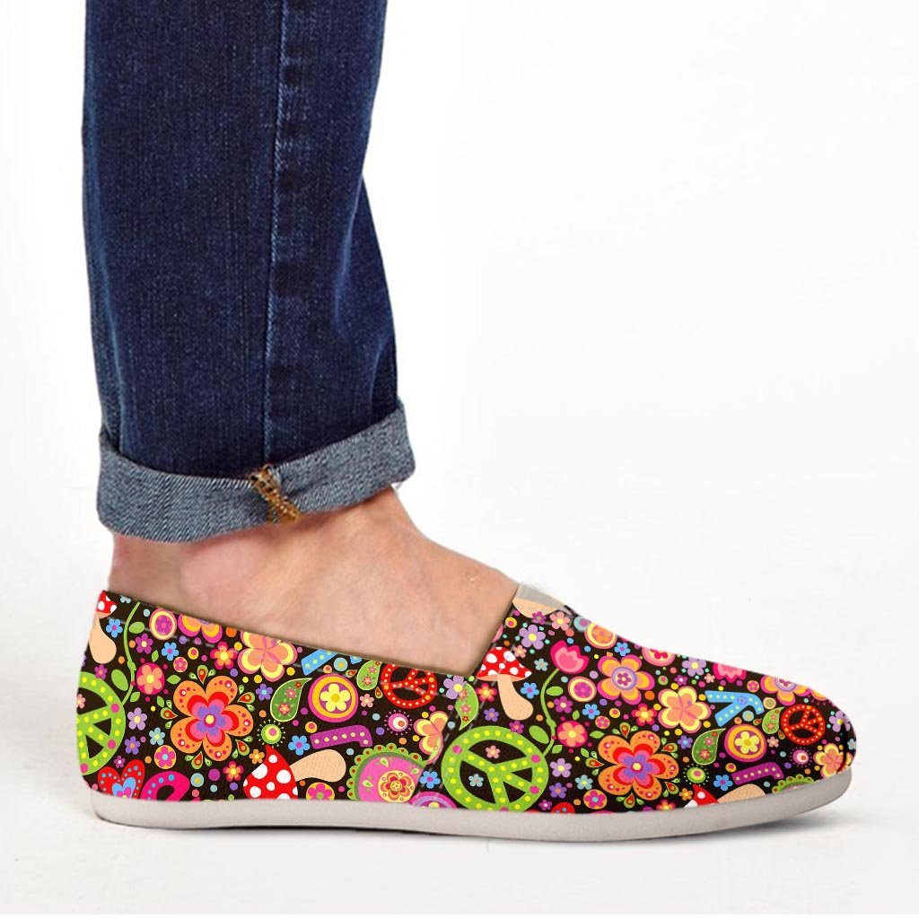 Trippy Hippie Canvas Shoes-grizzshop