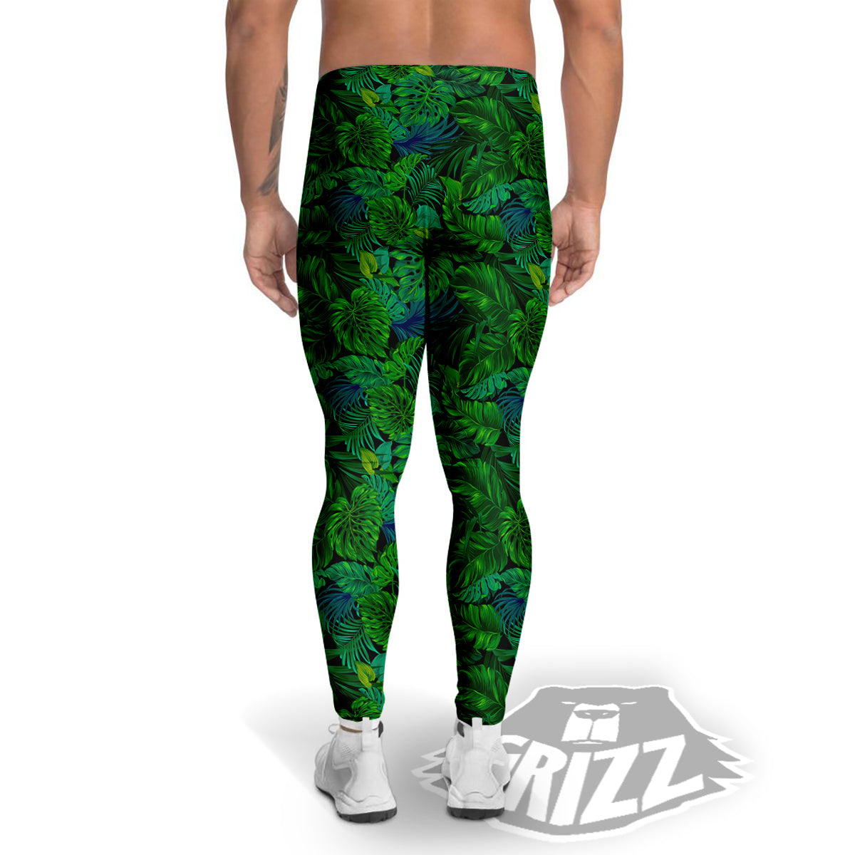 Tropical Aloha Hawaii Print Pattern Men's Leggings-grizzshop