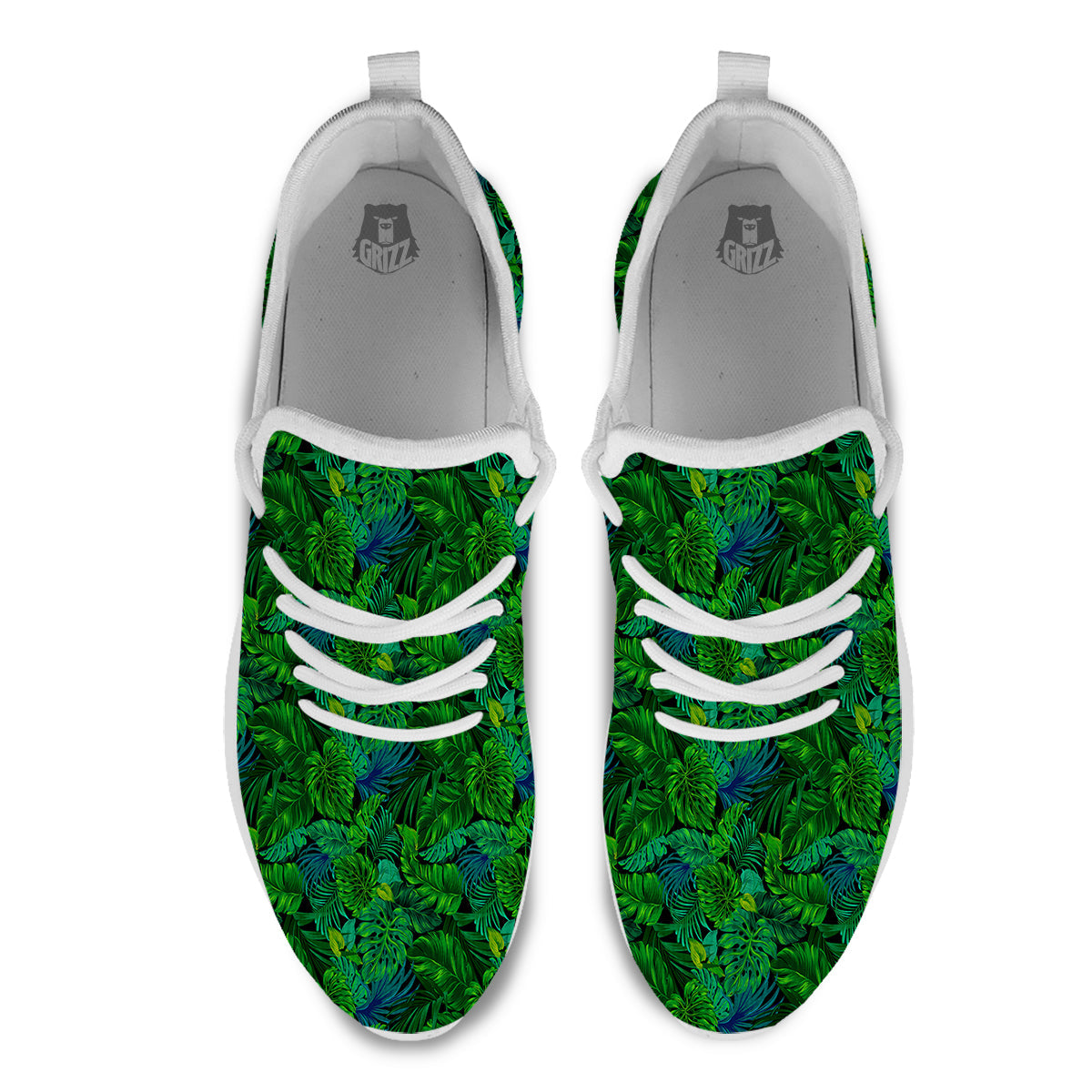 Tropical Aloha Hawaii Print Pattern White Athletic Shoes-grizzshop