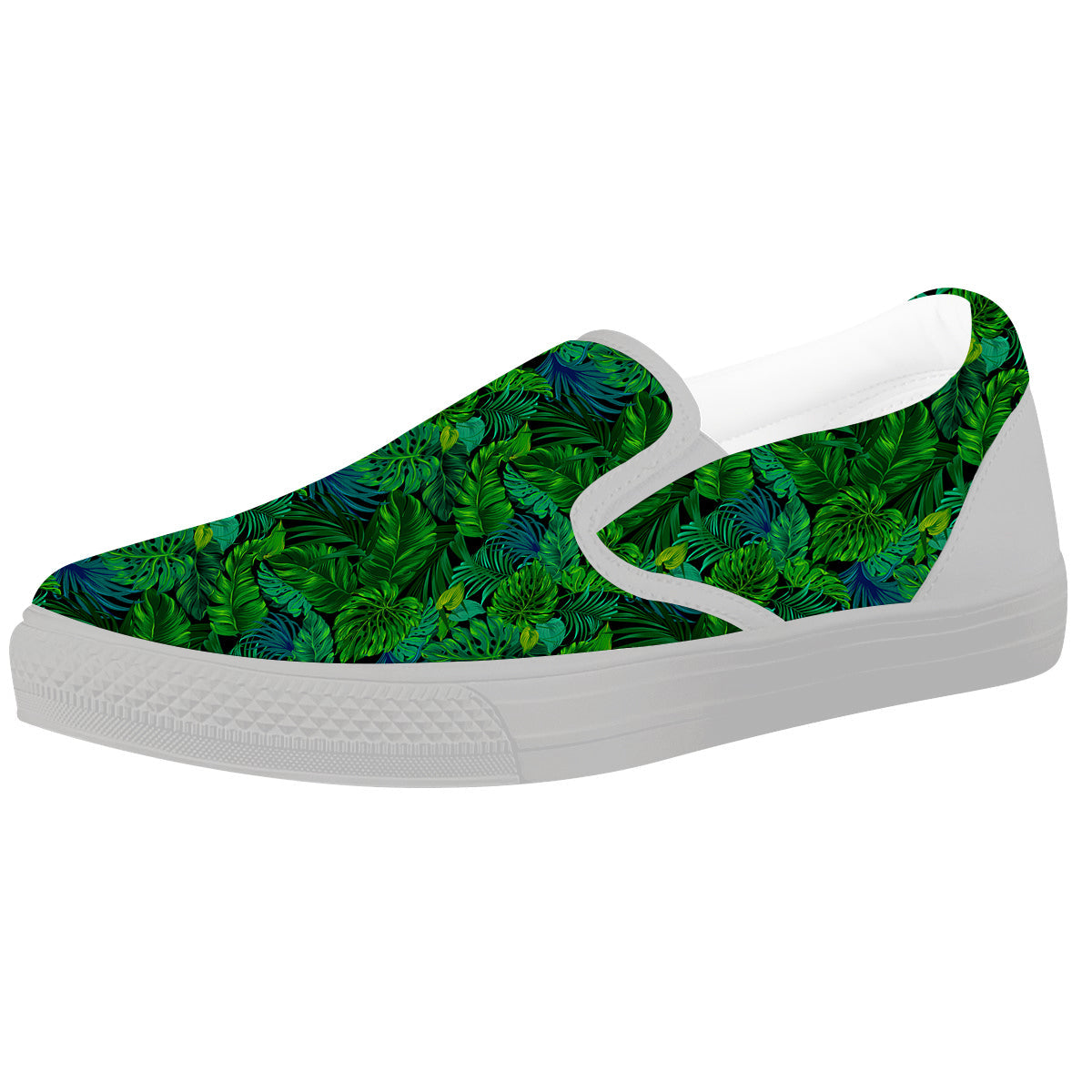 Tropical Aloha Hawaii Print Pattern White Slip On Shoes-grizzshop
