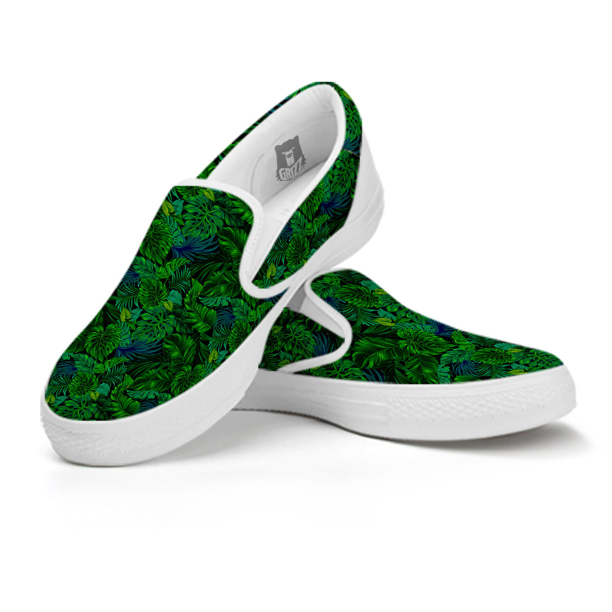 Tropical Aloha Hawaii Print Pattern White Slip On Shoes-grizzshop