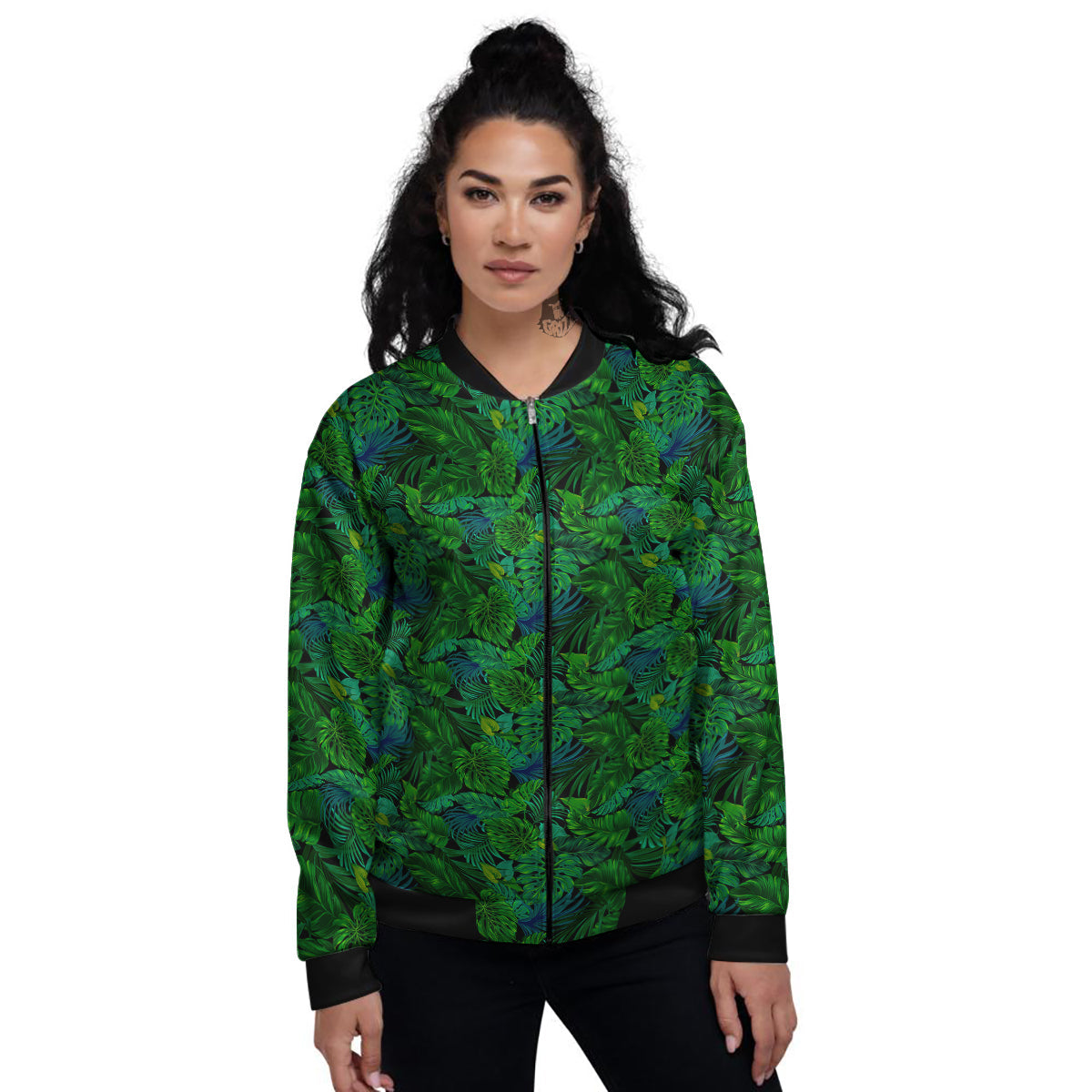 Tropical Aloha Hawaii Print Pattern Women's Bomber Jacket-grizzshop