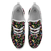 Tropical Aloha Hawaiian Print Pattern White Athletic Shoes-grizzshop