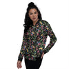 Tropical Aloha Hawaiian Print Pattern Women's Bomber Jacket-grizzshop