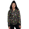 Tropical Aloha Hawaiian Print Pattern Women's Bomber Jacket-grizzshop