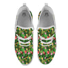 Tropical Aloha Hibiscus Print Pattern White Athletic Shoes-grizzshop