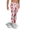 Tropical Banana Pink Print Pattern Men's Leggings-grizzshop