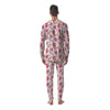 Tropical Banana Pink Print Pattern Men's Pajamas-grizzshop