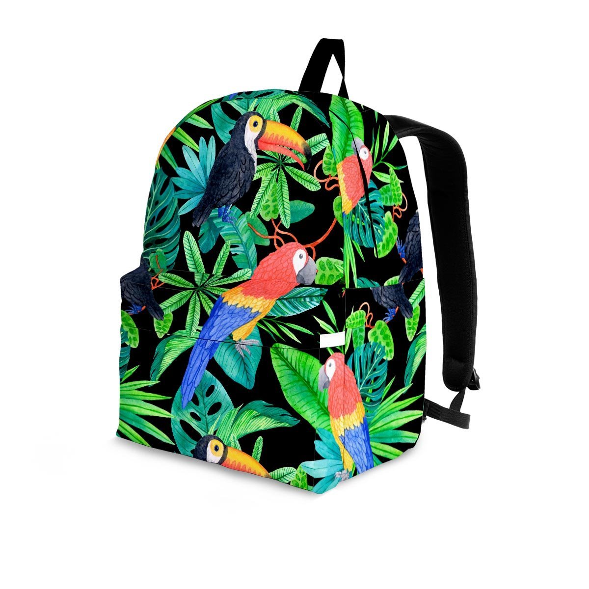 Tropical Bird Hawaiian Print Backpack-grizzshop