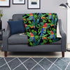 Tropical Bird Hawaiian Print Blanket-grizzshop