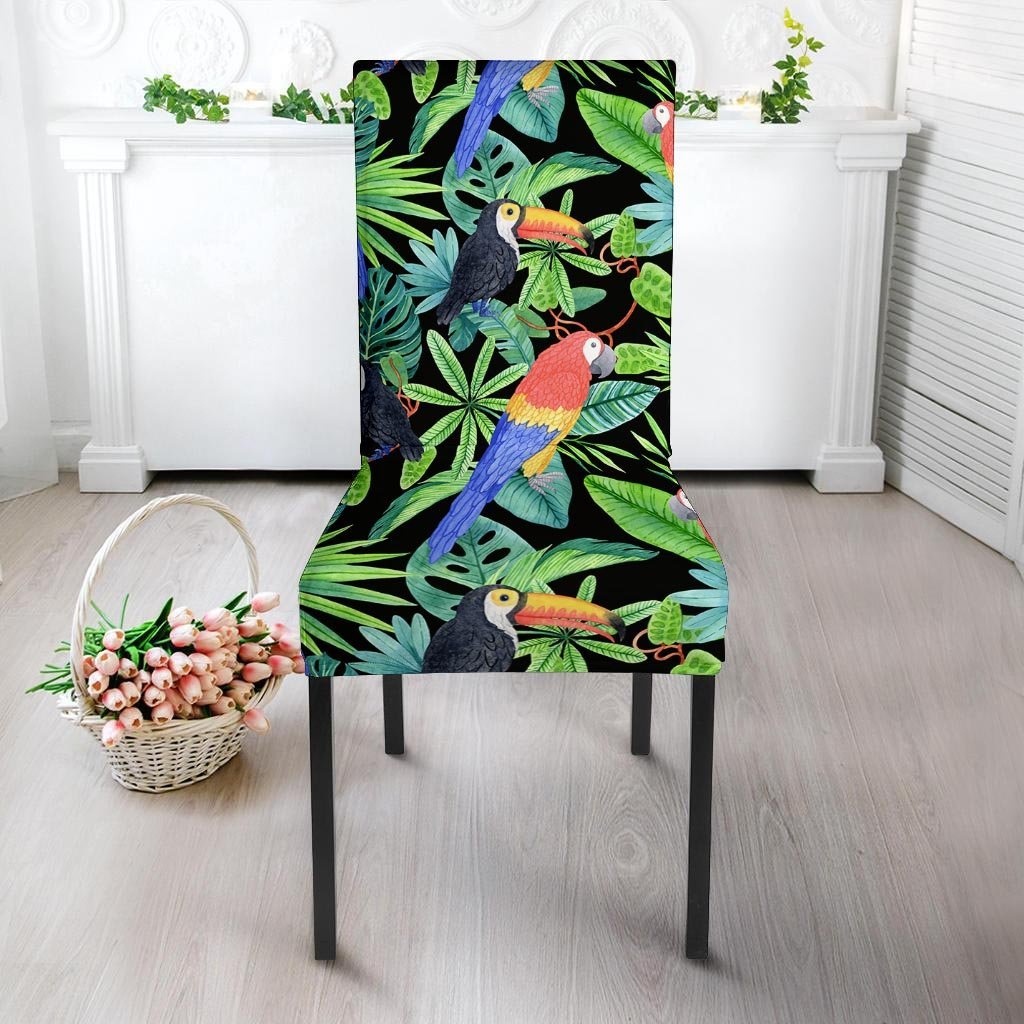 Tropical Bird Hawaiian Print Chair Cover-grizzshop
