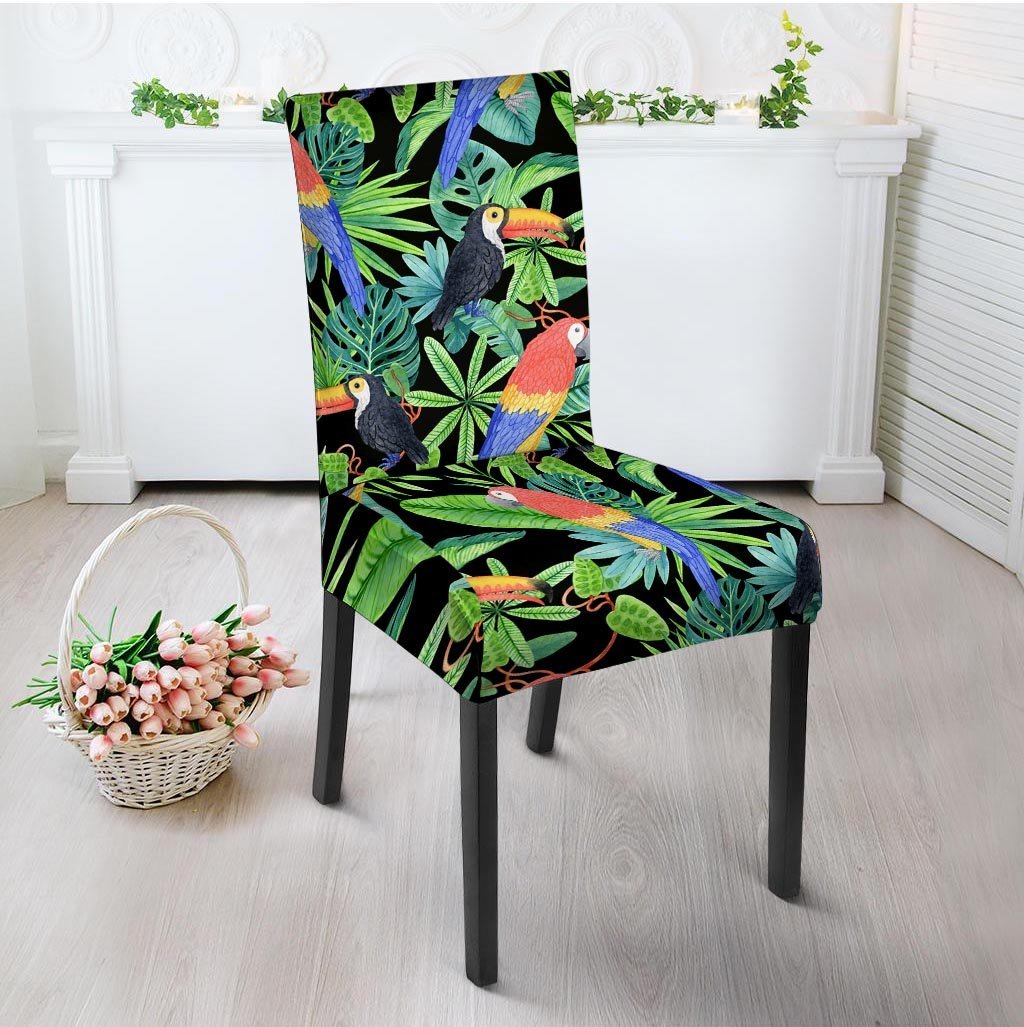 Tropical Bird Hawaiian Print Chair Cover-grizzshop