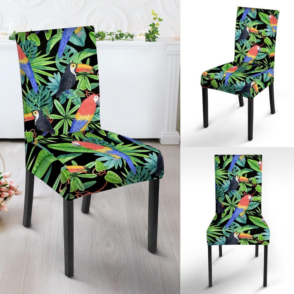 Tropical Bird Hawaiian Print Chair Cover-grizzshop