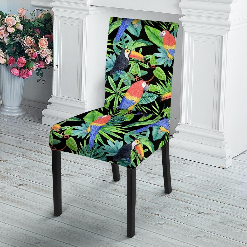 Tropical Bird Hawaiian Print Chair Cover-grizzshop