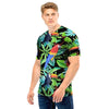 Tropical Bird Hawaiian Print Men T Shirt-grizzshop