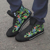 Tropical Bird Hawaiian Print Men's High Top Shoes-grizzshop