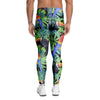 Tropical Bird Hawaiian Print Men's Leggings-grizzshop