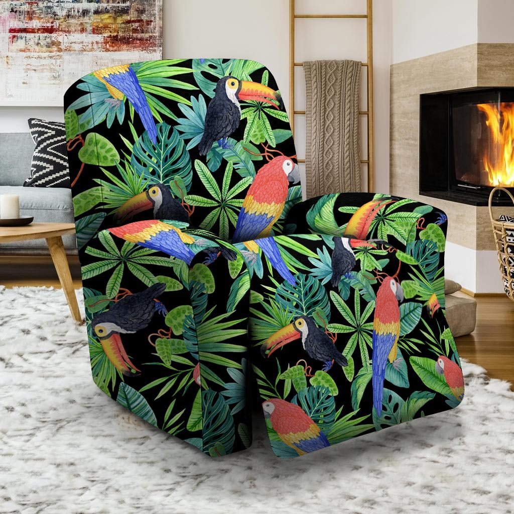 Tropical Bird Hawaiian Print Recliner Cover-grizzshop