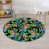 Tropical Bird Hawaiian Print Round Rug-grizzshop