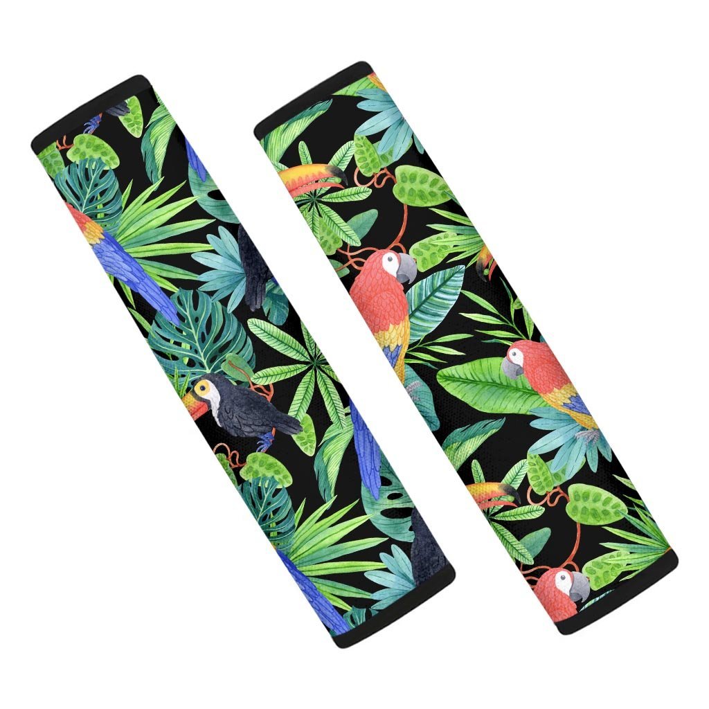 Tropical Bird Hawaiian Print Seat Belt Cover-grizzshop