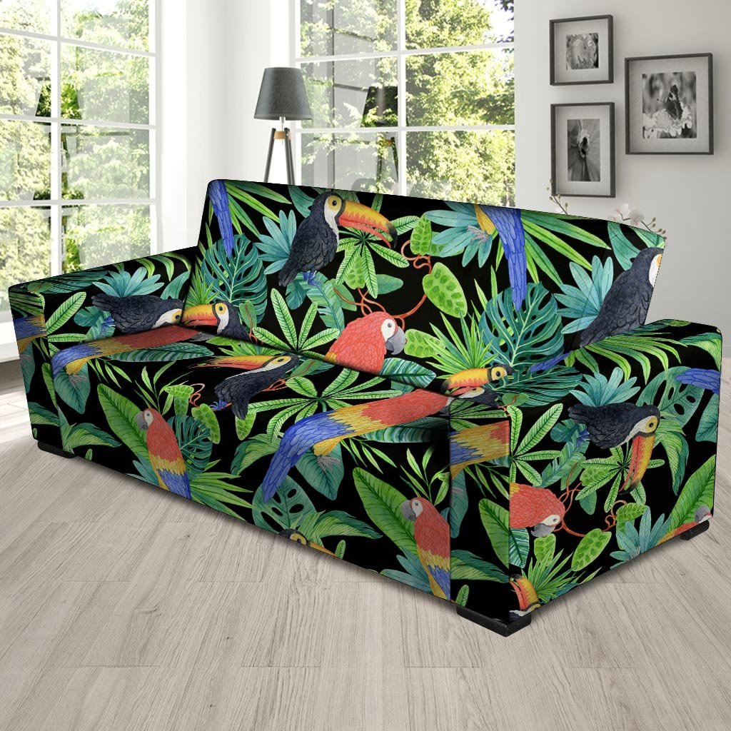 Tropical Bird Hawaiian Print Sofa Cover-grizzshop