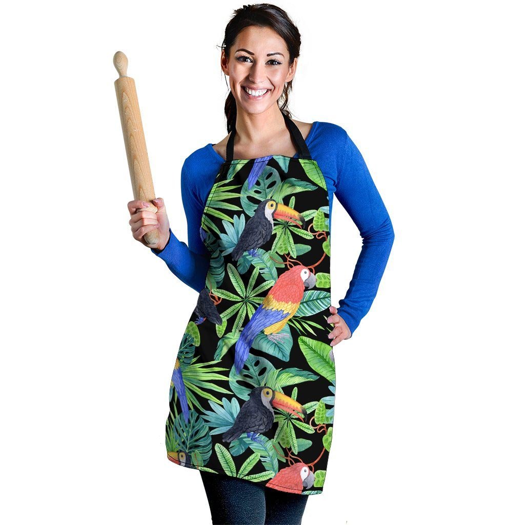 Tropical Bird Hawaiian Print Women's Apron-grizzshop