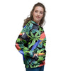 Tropical Bird Hawaiian Print Women's Hoodie-grizzshop