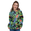 Tropical Bird Hawaiian Print Women's Hoodie-grizzshop