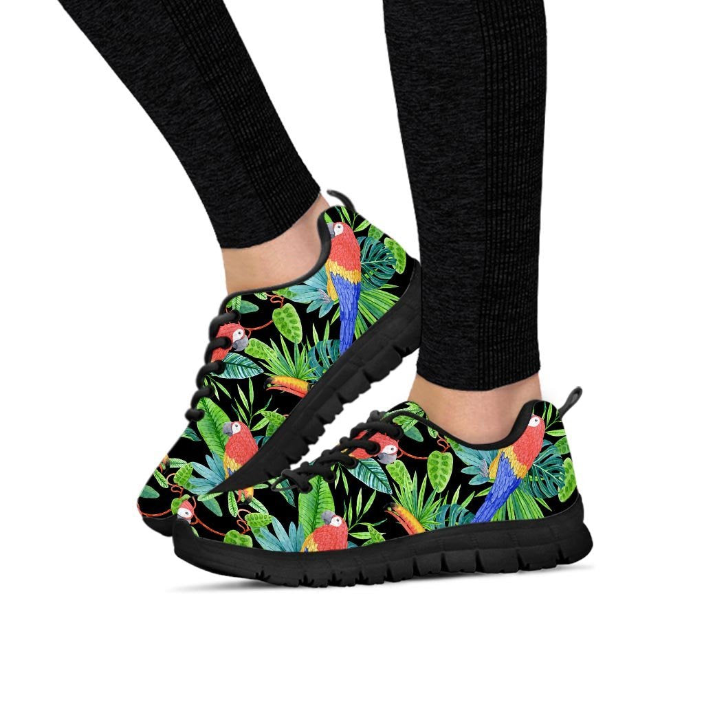 Tropical Bird Hawaiian Print Women's Sneakers-grizzshop