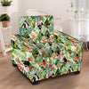 Tropical Bird Patchwork Print Armchair Cover-grizzshop