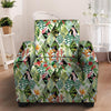 Tropical Bird Patchwork Print Armchair Cover-grizzshop