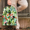 Tropical Bird Patchwork Print Backpack-grizzshop