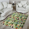 Tropical Bird Patchwork Print Floor Mat-grizzshop