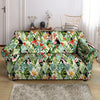 Tropical Bird Patchwork Print Loveseat Cover-grizzshop