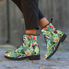 Tropical Bird Patchwork Print Men's Boots-grizzshop