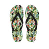 Tropical Bird Patchwork Print Men's Flip Flops-grizzshop