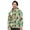 Tropical Bird Patchwork Print Men's Hoodie-grizzshop