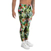 Tropical Bird Patchwork Print Men's Leggings-grizzshop