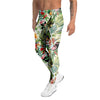 Tropical Bird Patchwork Print Men's Leggings-grizzshop