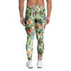 Tropical Bird Patchwork Print Men's Leggings-grizzshop