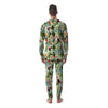 Tropical Bird Patchwork Print Men's Pajamas-grizzshop