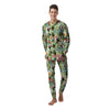 Tropical Bird Patchwork Print Men's Pajamas-grizzshop