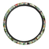 Tropical Bird Patchwork Print Steering Wheel Cover-grizzshop