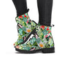 Tropical Bird Patchwork Print Women's Boots-grizzshop